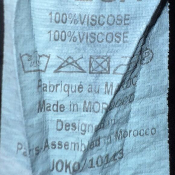 Diega Black whimsy goth grunge witchy maxi faux wrap skirt medium #719 - Picture 7 of 7